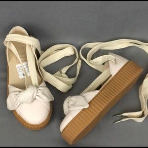 Puma Fenty By Rihanna Bow Creeper Sandals Lace Up